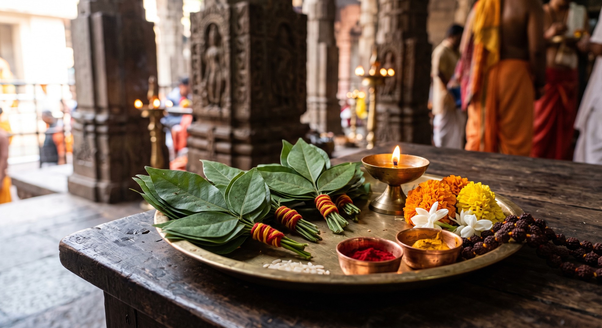 Bilva Patra Set — Mahakal prasad from Ujjain